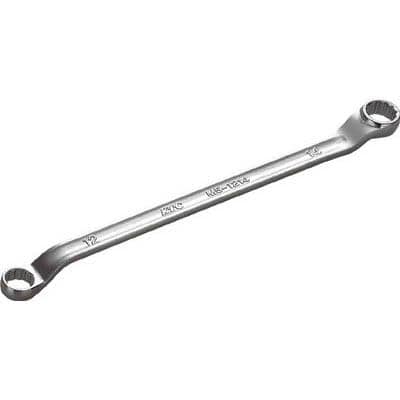 京都機械工具 M5-1214 45°×6°ロングめがねレンチ12×14mm