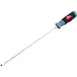 京都機械工具 D1M2-630 樹脂柄ドライバロング軸 マイナス貫通タイプ6mm