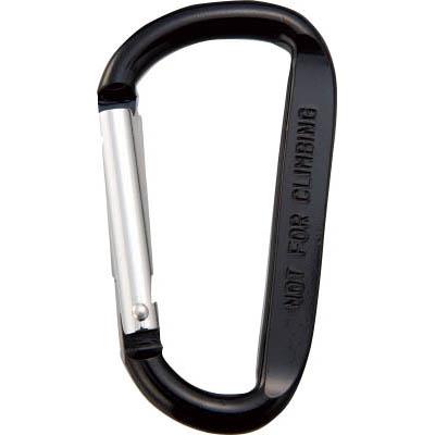 トラスコ中山 TKN880BK カラビナ 線径8mmX80mm D型 ブラック