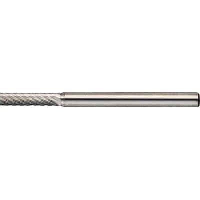 トラスコ中山 TB2A024S 超硬バー 先丸円筒型 Φ2.5X刃長11X軸3 シングルカット