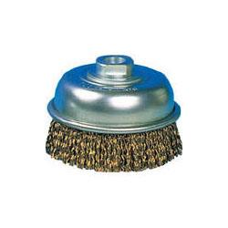 トラスコ中山 GCB-125 電動工具用カップブラシ Φ120 真鍮メッキ 線径0.38