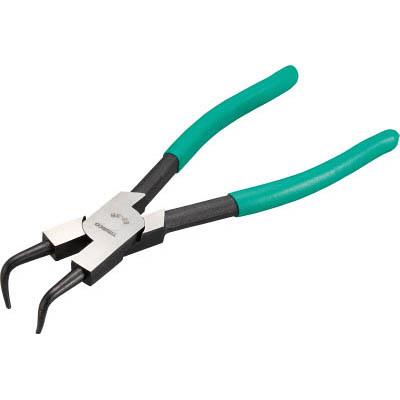 トラスコ中山 62-1B スナップリングプライヤー 孔用 Φ1.0 曲爪62型