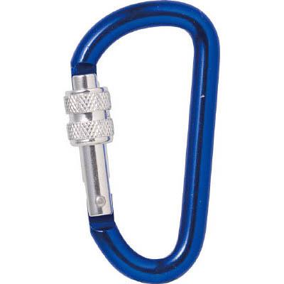 トラスコ中山 TKNNL880BL ネジロック付カラビナ 線径8mmx79mm ブルー