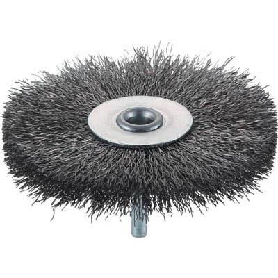 トラスコ中山 TB-6253 軸付ホイールブラシ φ100X軸6 ステンレス線 線径0.3