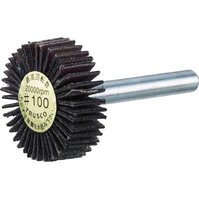 トラスコ中山 P-DF3010-6A100 ダイヤ軸付フラップホイール オールダイヤ Φ30X軸径6 100#