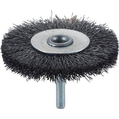 トラスコ中山 TB-6242 軸付ホイールブラシ φ75X軸6 鋼線 線径0.3