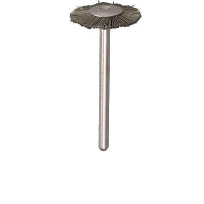 トラスコ中山 203H-10 平型ブラシ アラミド繊維 線0.2X外径Φ20X軸Φ3