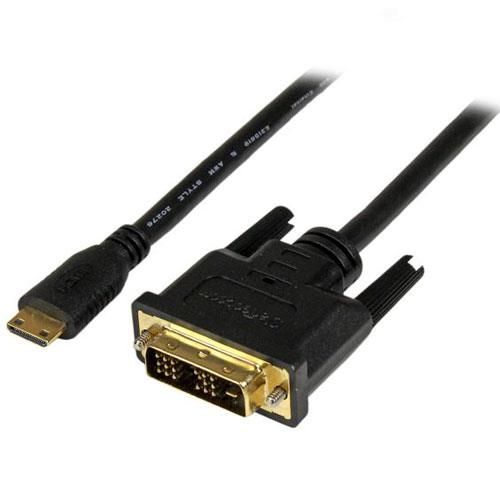 StarTech(スターテック) HDCDVIMM2M(ブラック) Mini HDMI - DVI-D変換ケーブル 2m