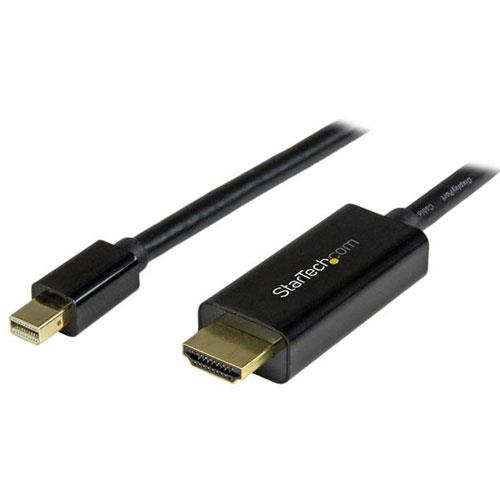 StarTech(スターテック) MDP2HDMM2MB(ブラック) Mini DisplayPort - HDMI変換アダプタケーブル 2m