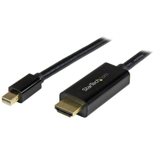 StarTech(スターテック) MDP2HDMM3MB ブラック Mini DisplayPort HDMI変換アダプタケーブル 3m