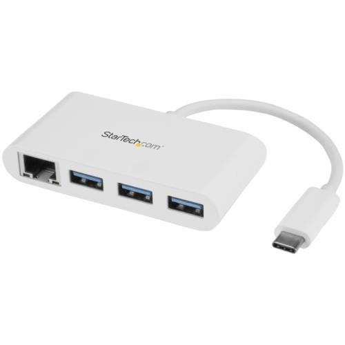 StarTech(スターテック) HB30C3A1GEA GbEポート搭載3ポートUSB 3.0ハブ USB-C接続