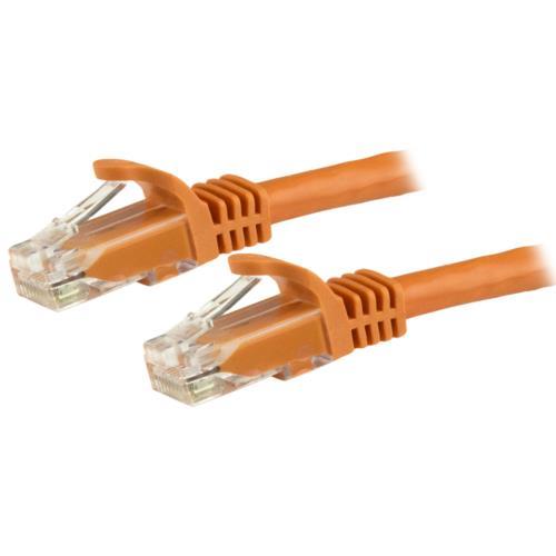 StarTech(スターテック) N6PATC50CMOR 0.5m Cat6 LANケーブル オレンジ 爪折れ防止カバー付き