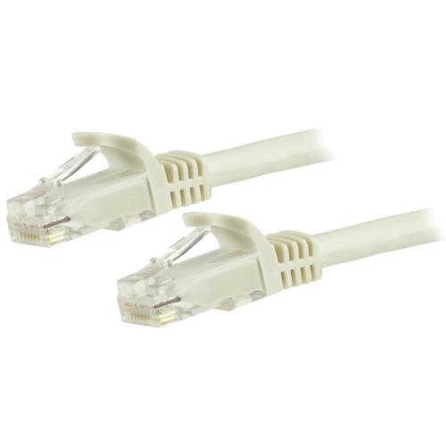 StarTech(スターテック) N6PATC50CMWH 0.5m Cat6 LANケーブル ホワイト 爪折れ防止カバー付き