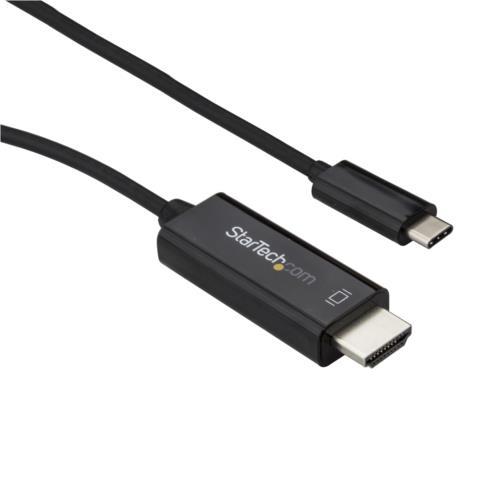 StarTech(スターテック) CDP2HD3MBNL ブラック USB-C - HDMIケーブル 4K/60Hz 3m