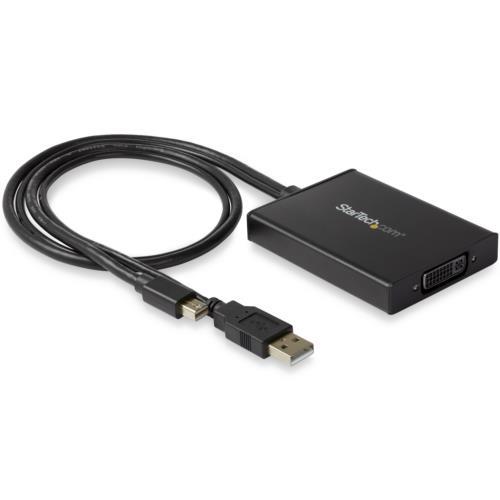 StarTech(スターテック) MDP2DVID2 ブラック Mini DisplayPort - デュアルリンクDVI 変換アダプタ