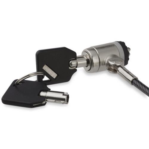 StarTech(スターテック) LTLOCKKEY(ｼﾙﾊﾞｰ&ﾌﾞﾗｯｸ) パソコンセキュリティワイヤーロック 2m シリンダ錠タイプ