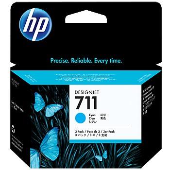 HP(ヒューレットパッカード) CZ134A 純正 HP711インクカートリッジ シアン29mlX3個パック 各29ml