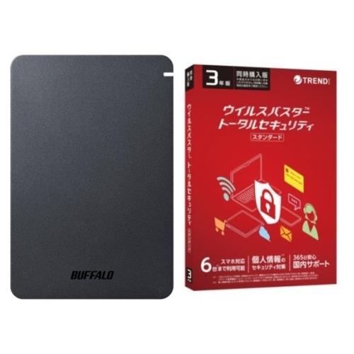 バッファロー(BUFFALO) HD-PGF4.0U3-GBKA 4TB + ウイルスバスター TSS 3年版 同時購入用セット