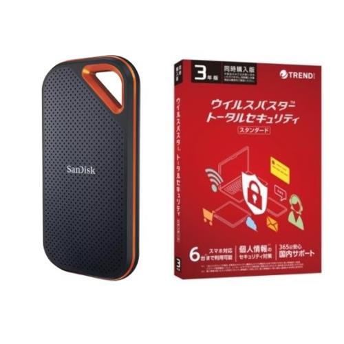 SanDisk(サンディスク) SDSSDE81-4T00-J25 SSD 4TB + ウイルスバスター TSS 3年版 同時購入用セット