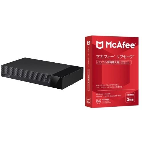 バッファロー(BUFFALO) HDV-SAM3.0U3-BKA TV録画用 外付けHDD 3TB + マカフィー リブセーフ 3年 同時購入版