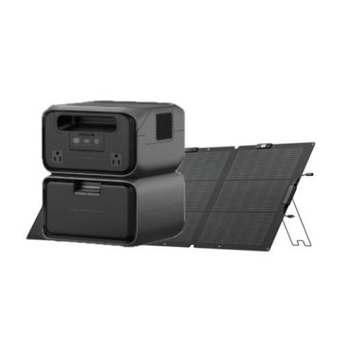 エコフロー(EcoFlow) EcoFlow RIVER 3 Max Plus(870) 容量858Wh EFRIVER3MAXPLUS-JP-CBOX + EcoFlow 220W両面ソーラーパネルGen2セット