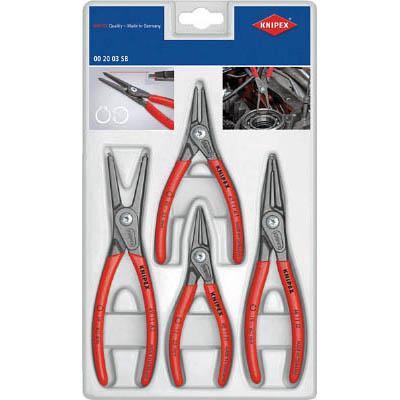 クニペックス(ＫＮＩＰＥＸ) 002003SB 4本組 スナップリングプライヤー