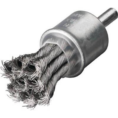 ＬＥＳＳＭＡＮＮ 453358 軸付ノット型エンドブラシ Φ19 ステンレス線 0.25