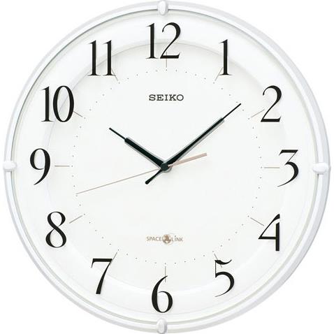 セイコー(SEIKO) GP216W 白パール 衛星電波掛け時計