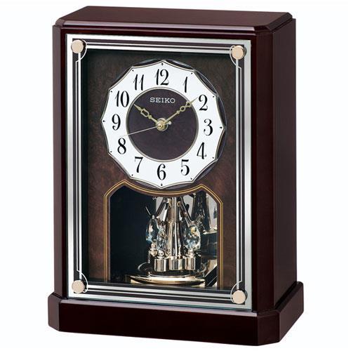セイコー(SEIKO) BY243B 濃茶木地塗装 置時計