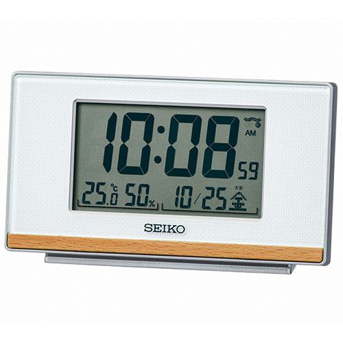 セイコー(SEIKO) SQ793W 電波目覚まし時計 温度･湿度表示付
