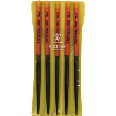 ツボサン SA005-03 組ヤスリ 5本組 三角 細目