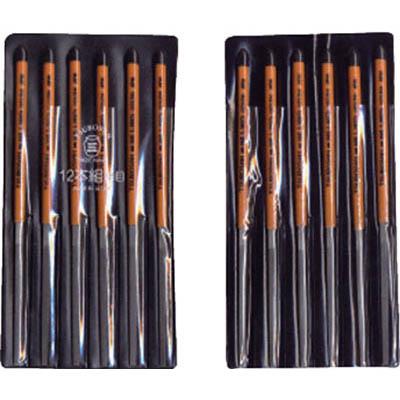 ツボサン HI012-04 組ヤスリ 12本組 平 油目