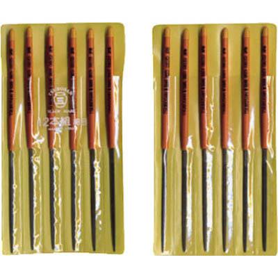 ツボサン KA012-03 組ヤスリ 12本組 角 細目