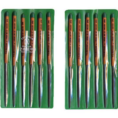 ツボサン HA012-02 組ヤスリ 12本組 半丸 中目