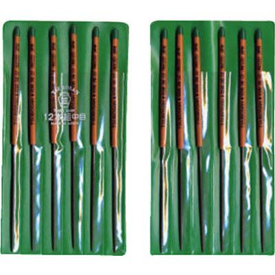 ツボサン MA012-02 組ヤスリ 12本組 丸 中目