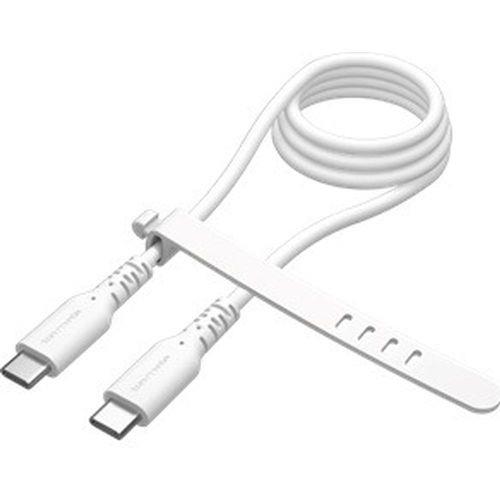 多摩電子工業 TSC305CC15W ホワイト シリコンケーブル C to C 1.5m
