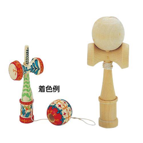 アーテック 木製 けん玉(ヒモ付) 2423 [イベント][秋・冬][けん玉][イベント][オリジナル][手作り][行事][デザイン][木製玩具][工作]