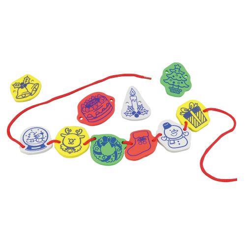 アーテック EVAクリスマスひもとおし 11704 [クリスマス][プレゼント][ひも通し][発育][知育][知育玩具][首飾り][こども][室内遊び]