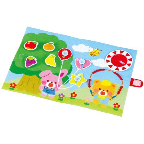 アーテック フェルトでちいくぶっく 11770 [おもちゃ][子ども][知育][室内][遊び][フェルト][本][絵本][ひもとおし][ボタンかけ]