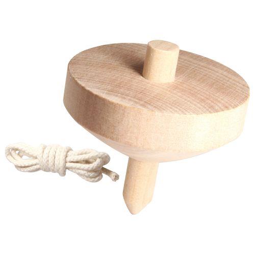 アーテック 木製ゴマ(ヒモ付)無着色 φ70 11870 [お正月][コマ][木製玩具][伝承玩具][無着色][手作り][お絵かき][昔遊び][伝統][外遊び]