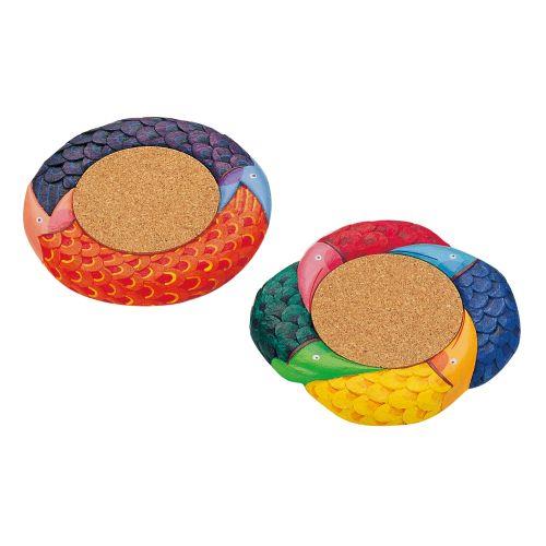 アーテック 木彫コースター2枚組 30617 [コースター][木彫材][彫刻][デザイン][美術][図工][工作][クラフト][オリジナル][手作り]