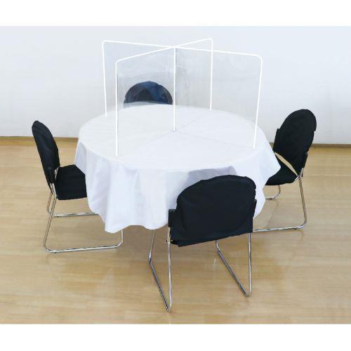 アーテック 飛沫防止十字型卓上パーテーション 正方形タイプ 51228