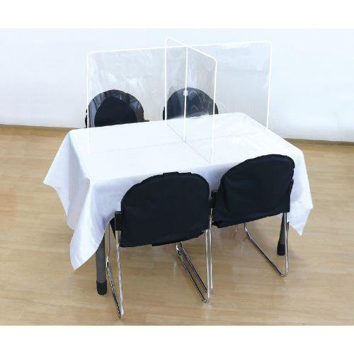 アーテック 飛沫防止十字型卓上パーテーション 長方形タイプ 51229