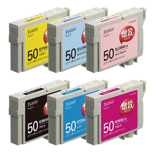 エレコム(ELECOM) PLE-ZE506P プレジール エプソン IC6CL50対応 増量版 6色パック
