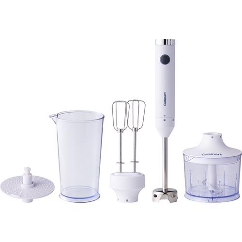 クイジナート HB-704WJ ホワイト スリム＆ライト マルチハンドブレンダー おろしディスク付 1台6役
