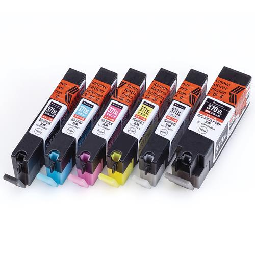 エレコム(ELECOM) CC-C370371XL6ST(6色パック) BCI-371XL+370XL/6MP互換インクカートリッジ CANON用