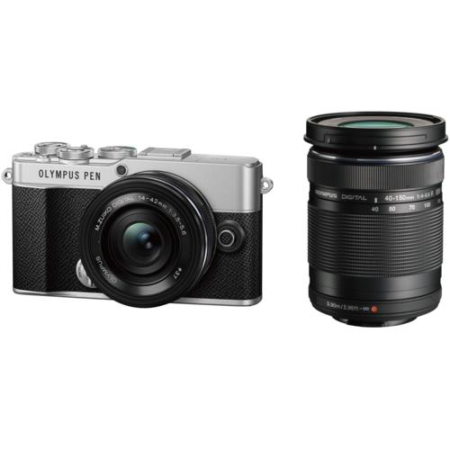 OM SYSTEM PEN E-P7 EZダブルズームキット シルバー