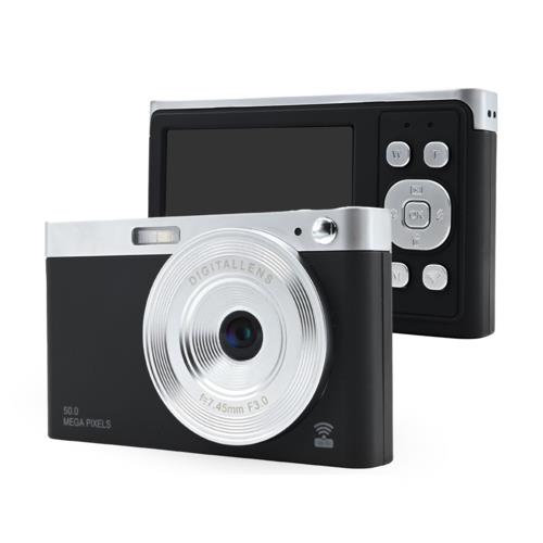 【長期保証付】KEIYO(ケイヨー) AN-DC003BK マットブラック スマホと繋がる!WiFiレトロデジタルカメラ 800万画素