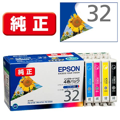 エプソン(EPSON) IC4CL32 純正 インクカートリッジ 4色パック