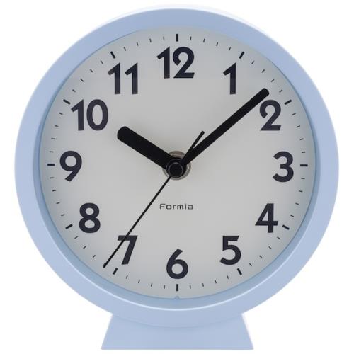 保土ヶ谷電子販売 HIC-005W-BU(ブルー) インテリアアナログ掛時計 置き掛け兼用 Formia(フォルミア) 連続秒針 ポップ